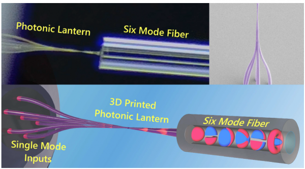 New 3D-Printed Microscale Photonic Lantern Open Opportunities for Spatial Mode Multiplexing