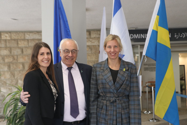 The Hebrew University was honored to welcome H.E. Ms. Alexandra Rydmark, Ambassador of Sweden to Israel