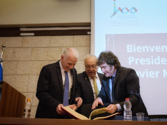 President of Argentina, Javier Milei, Visits Hebrew University and Highlights Strong ties with Israel President of Argentina, Javier Milei, Visits Hebrew University and Highlights Strong ties with Israel